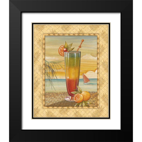 Island Nectar II Black Modern Wood Framed Art Print with Double Matting by Audrey, Charlene