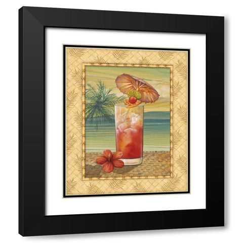 Island Nectar III Black Modern Wood Framed Art Print with Double Matting by Audrey, Charlene