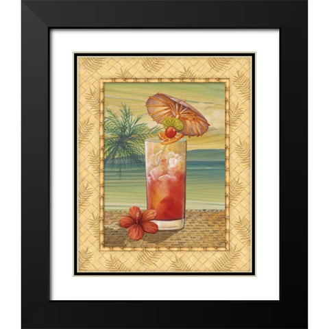 Island Nectar III Black Modern Wood Framed Art Print with Double Matting by Audrey, Charlene