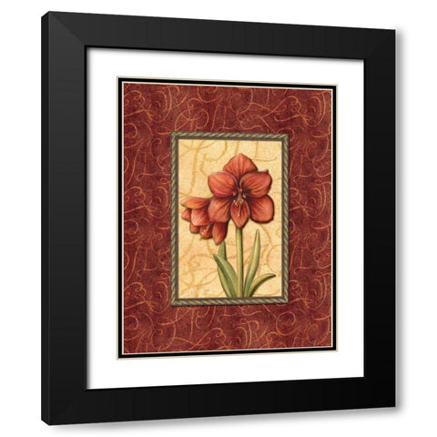 Red Passion IV Black Modern Wood Framed Art Print with Double Matting by Audrey, Charlene