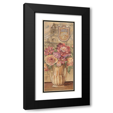 Bouquet from England Black Modern Wood Framed Art Print with Double Matting by Audrey, Charlene