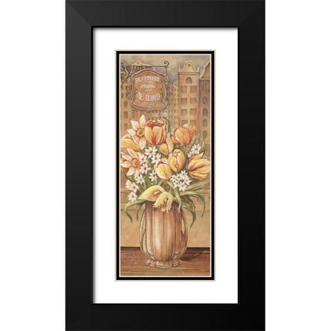 Bouquet from Holland Black Modern Wood Framed Art Print with Double Matting by Audrey, Charlene