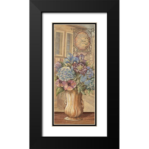 Bouquet from France Black Modern Wood Framed Art Print with Double Matting by Audrey, Charlene