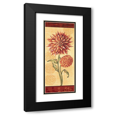 Dahlia II Black Modern Wood Framed Art Print with Double Matting by Audrey, Charlene