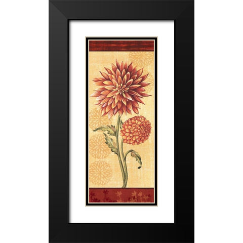 Dahlia II Black Modern Wood Framed Art Print with Double Matting by Audrey, Charlene