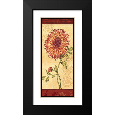 Dahlia III Black Modern Wood Framed Art Print with Double Matting by Audrey, Charlene