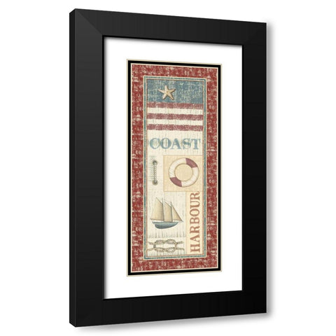 Coastal I Black Modern Wood Framed Art Print with Double Matting by Audrey, Charlene