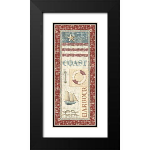 Coastal I Black Modern Wood Framed Art Print with Double Matting by Audrey, Charlene