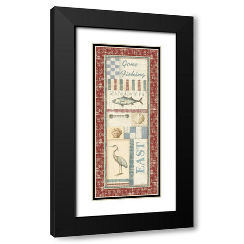 Coastal IV Black Modern Wood Framed Art Print with Double Matting by Audrey, Charlene