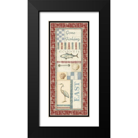 Coastal IV Black Modern Wood Framed Art Print with Double Matting by Audrey, Charlene