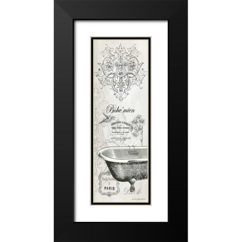 French Bath I Black Modern Wood Framed Art Print with Double Matting by Babbitt, Gwendolyn