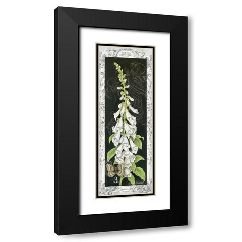 Foxglove Black Modern Wood Framed Art Print with Double Matting by Babbitt, Gwendolyn