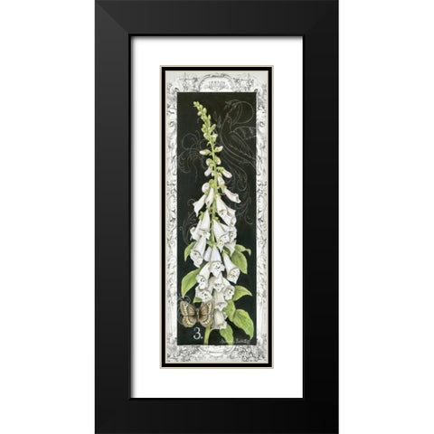 Foxglove Black Modern Wood Framed Art Print with Double Matting by Babbitt, Gwendolyn