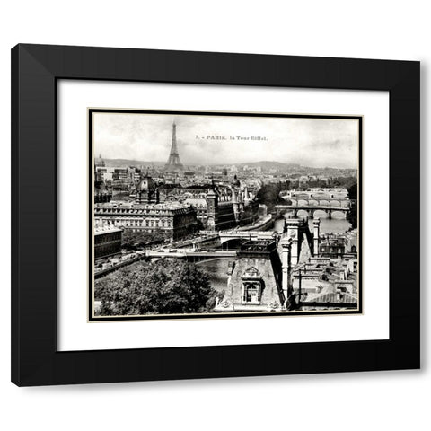 Paris I Black Modern Wood Framed Art Print with Double Matting by Babbitt, Gwendolyn