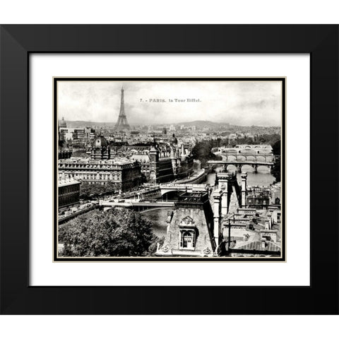 Paris I Black Modern Wood Framed Art Print with Double Matting by Babbitt, Gwendolyn
