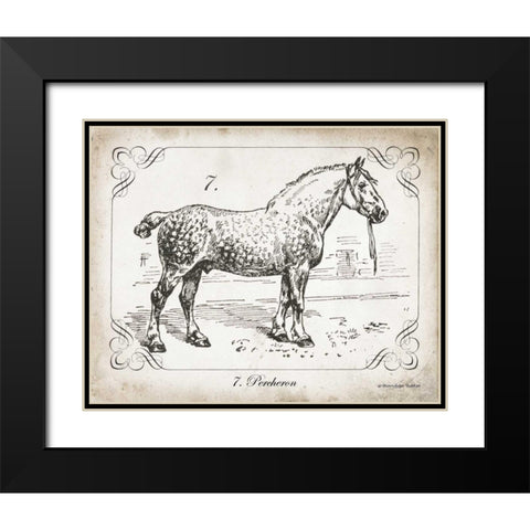 Farm Horse I Black Modern Wood Framed Art Print with Double Matting by Babbitt, Gwendolyn