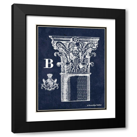 White Column B Black Modern Wood Framed Art Print with Double Matting by Babbitt, Gwendolyn