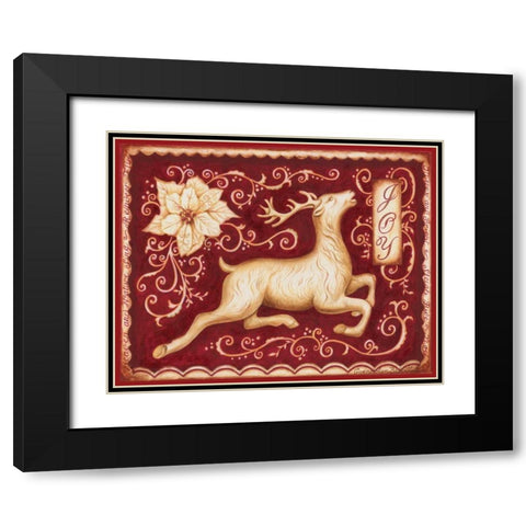 Christmas Romance I Black Modern Wood Framed Art Print with Double Matting by Babbitt, Gwendolyn