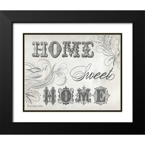 Home Sweet Home IV Black Modern Wood Framed Art Print with Double Matting by Babbitt, Gwendolyn