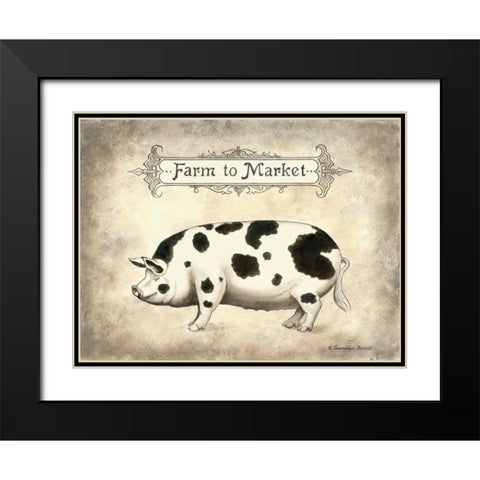 Farm to Market Black Modern Wood Framed Art Print with Double Matting by Babbitt, Gwendolyn