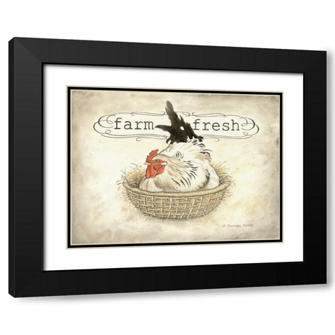 Farm Fresh Black Modern Wood Framed Art Print with Double Matting by Babbitt, Gwendolyn