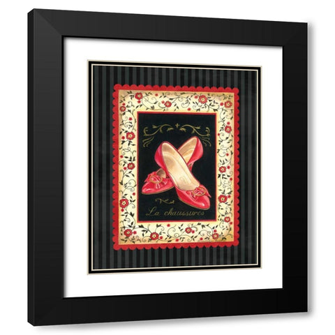 Dressed in Red III Black Modern Wood Framed Art Print with Double Matting by Babbitt, Gwendolyn