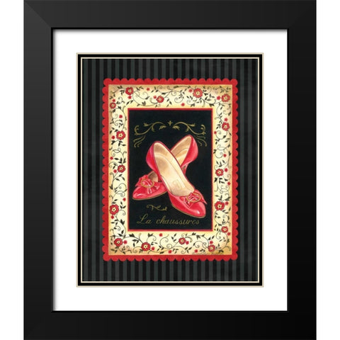 Dressed in Red III Black Modern Wood Framed Art Print with Double Matting by Babbitt, Gwendolyn