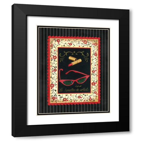 Dressed in Red IV Black Modern Wood Framed Art Print with Double Matting by Babbitt, Gwendolyn