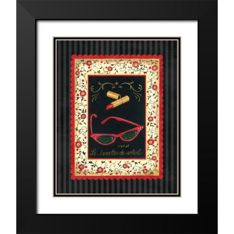 Dressed in Red IV Black Modern Wood Framed Art Print with Double Matting by Babbitt, Gwendolyn