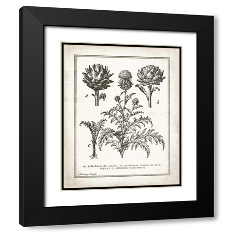 French Artichokes Black Modern Wood Framed Art Print with Double Matting by Babbitt, Gwendolyn