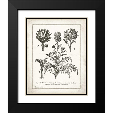 French Artichokes Black Modern Wood Framed Art Print with Double Matting by Babbitt, Gwendolyn