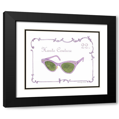French Fashion II Black Modern Wood Framed Art Print with Double Matting by Babbitt, Gwendolyn