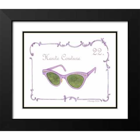French Fashion II Black Modern Wood Framed Art Print with Double Matting by Babbitt, Gwendolyn