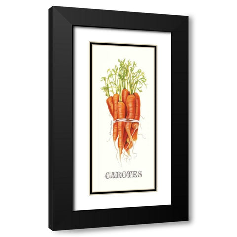 Carotes Black Modern Wood Framed Art Print with Double Matting by Babbitt, Gwendolyn