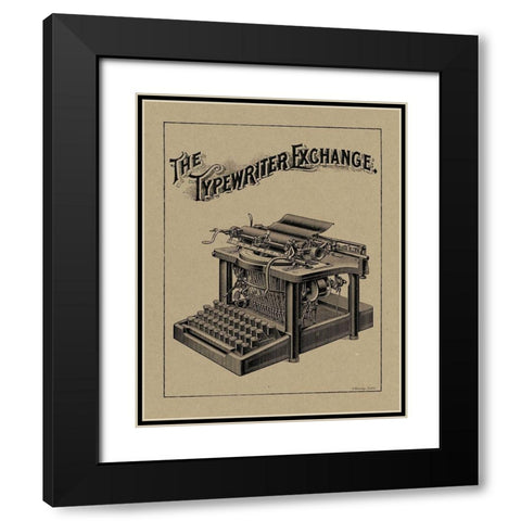 Vintage Office I Black Modern Wood Framed Art Print with Double Matting by Babbitt, Gwendolyn