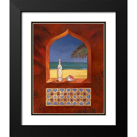 Veneto II Black Modern Wood Framed Art Print with Double Matting by Brent, Paul