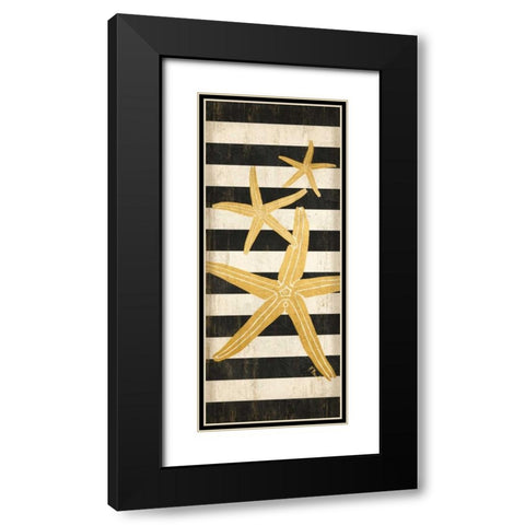 Gold Coast Starfish Black Modern Wood Framed Art Print with Double Matting by Brent, Paul