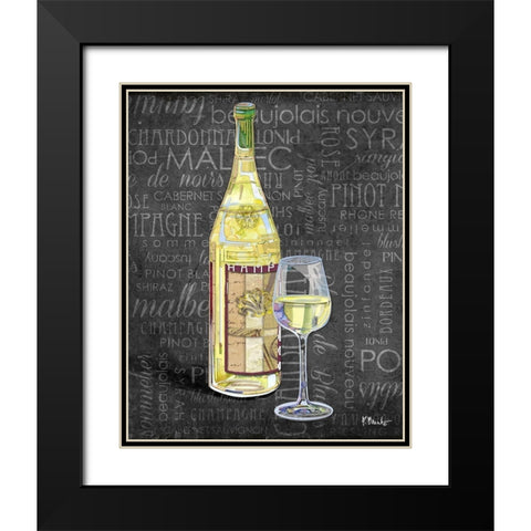 Sundried Wine II Black Modern Wood Framed Art Print with Double Matting by Brent, Paul