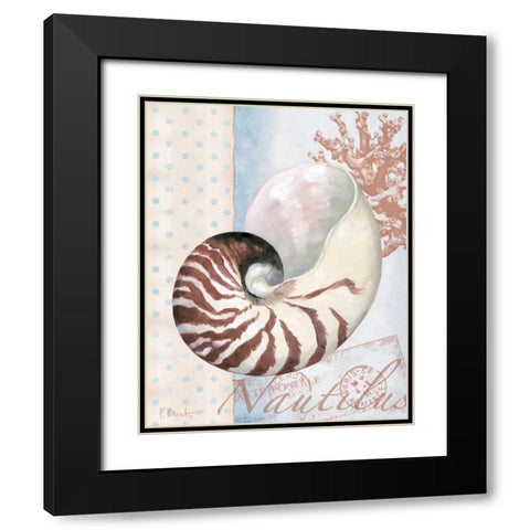 Beachhouse Blue III Black Modern Wood Framed Art Print with Double Matting by Brent, Paul