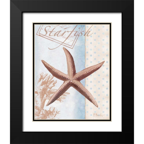 Beachhouse Blue IV Black Modern Wood Framed Art Print with Double Matting by Brent, Paul