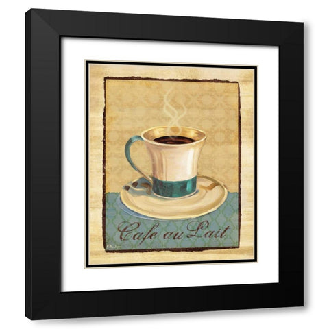 Coffee Club III Black Modern Wood Framed Art Print with Double Matting by Brent, Paul