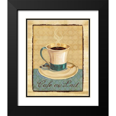 Coffee Club III Black Modern Wood Framed Art Print with Double Matting by Brent, Paul