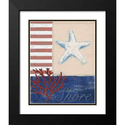 American Coastal III Black Modern Wood Framed Art Print with Double Matting by Brent, Paul