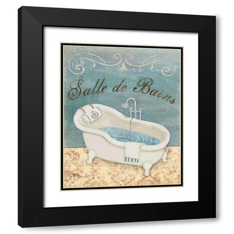 Parisian Bath I Black Modern Wood Framed Art Print with Double Matting by Brent, Paul