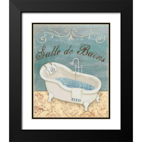 Parisian Bath I Black Modern Wood Framed Art Print with Double Matting by Brent, Paul