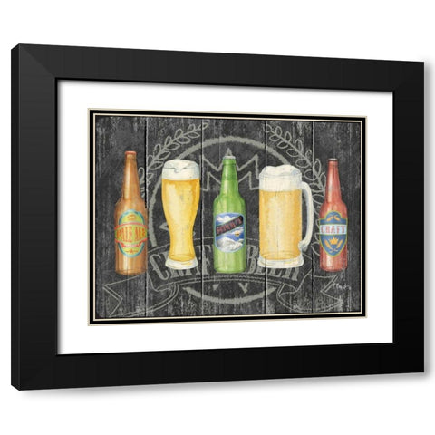 Craft Brew Horizontal Black Modern Wood Framed Art Print with Double Matting by Brent, Paul