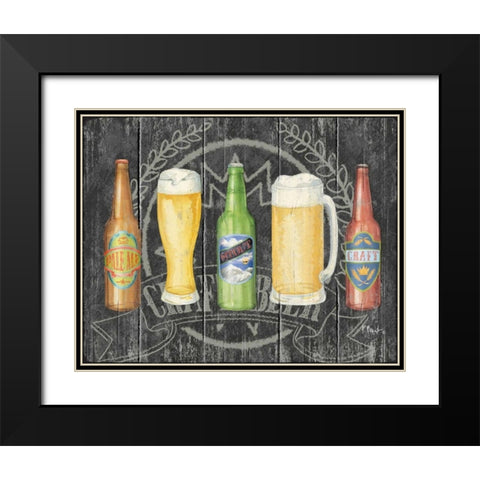 Craft Brew Horizontal Black Modern Wood Framed Art Print with Double Matting by Brent, Paul