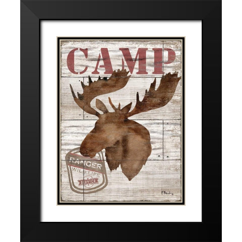 Wilderness Silhouettes II Black Modern Wood Framed Art Print with Double Matting by Brent, Paul