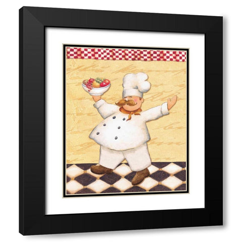 Le Chef et le Fruits Black Modern Wood Framed Art Print with Double Matting by Brissonnet, Daphne