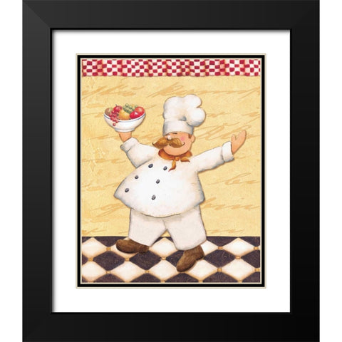 Le Chef et le Fruits Black Modern Wood Framed Art Print with Double Matting by Brissonnet, Daphne